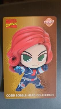 YuMe Cosbi Bobble Heads Marvel Comics Collectible Figure NIP Card Black Widow